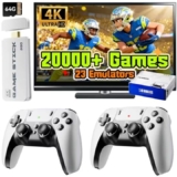 GameBox Familiar M15 – Consola Retro 4K con más de 20.000 juegos y mandos inalámbricos