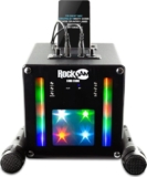 RockJam SingCube – Máquina de Karaoke Bluetooth con 2 Micrófonos y Luces LED
