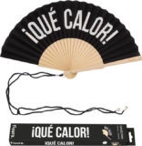 Abanico Original Fisura «Qué calor» (Negro y Colorido)