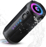 Altavoz Bluetooth Portátil 25W – 25 Horas – IPX7 – Luces RGB