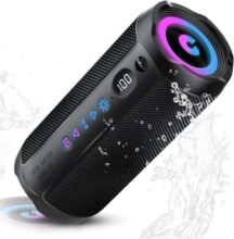 Altavoz Bluetooth Portátil 25W – 25 Horas – IPX7 – Luces RGB