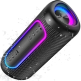 Altavoz Bluetooth Potente 30W | Bajos brutales + Luces RGB