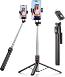 Palo Selfie + Trípode para Móvil 170 cm con Mando Bluetooth | 3 en 1 Ligero y Estable para iPhone y Android