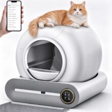 Arenero Automático para Gatos Autolimpiable – 65L