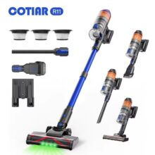 Aspiradora Inalámbrica COTIAR R11 500W – 50000Pa de Succión y Depósito 1,2L