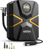 AstroAI Inflador Digital Portátil 12V – Compresor Aire Coche, Bicicleta y Moto con Pantalla LCD y Luz LED