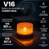 Baliza de Emergencia V16 Conectada – DGT – 360°, magnética y lista para 2038