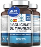 Bisglicinato de Magnesio 1500 mg con Vitamina B6 (120 Cápsulas Veganas)