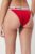 Braga de bikini brasileña Tommy Hilfiger rojo y negro para mujer
