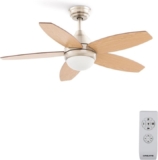 CREATE Windflowood – ventilador de techo con luz y aspas reversibles