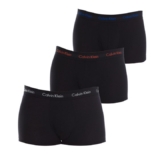 Calvin Klein Pack 3 Bóxers Hombre – Low Rise Trunks U2664G Negro
