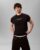 Camiseta de Hombre con Logo Estampado Calvin Klein (Negro)