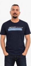 Camiseta con Logotipo Tom Tailor Denim para Hombre (100% Algodón)