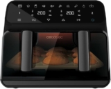 Cecotec Cecofry Advance 9000 Window – Freidora de aire 9L con doble cestillo y 2200W