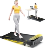 Toputure Cinta de Correr Inclinada 9% Bajo Escritorio 2,5HP – Compacta, Silenciosa, con Bluetooth