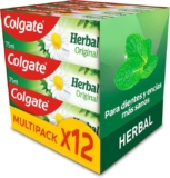 Pack 12 Colgate Herbal 75 ml – Pasta de dientes con extractos naturales y frescor a eucalipto