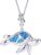 Collar tortuga plata 925 con ópalo – VIKI LYNN