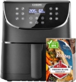 Cosori Freidora de Aire 5.5L – Cocina Saludable y Fácil con 40 Recetas