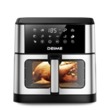 Freidora de Aire DEIME 7 L sin Aceite – 1800W, Ventana Visible y 12 Programas