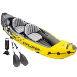 Kayak Hinchable INTEX para 2 Personas – Con Remos, Hinchador y Bolsa de Transporte