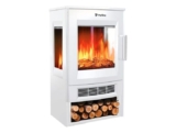 Purline CHE-720 Estufa Eléctrica de Suelo con Wi-Fi – Efecto Chimenea Real