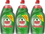 Fairy Ultra Poder Original 3×900 ml – lavavajillas líquido con máximo poder antigrasa