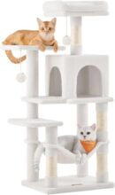 Feandrea Árbol para Gatos 112 cm: Compacto, Acogedor y Multinivel PCT261T01