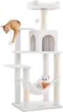 Feandrea Rascador Árbol para Gatos 143 cm: Torre Multinivel con Hamaca y Cueva PCT161T01