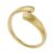 Fossil Anillo Harlow Mujer Acero Inoxidable Chapado en Oro – Diseño Flecha Elegante