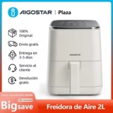 Aigostar Freidora de Aire 2 L, 1200 W, 8 Programas – Pantalla Táctil LED