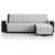 Funda Cubre Sofá Chaise Longue Reversible | Acolchada, Antimanchas y Antiácaros
