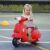 Moto Eléctrica Infantil HOMCOM Vespa 6V – 18 a 36 Meses con Luz y Bocina