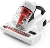 JIGOO Aspiradora Antiácaros con Luz UV y Sensor Inteligente – Especial Colchones y Tapicería