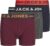 JACK & JONES Bóxer para Hombre – Pack de 3 Calzoncillos Elásticos