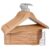 Pack de 20 perchas de madera maciza T-Lovendo – Resistentes y elegantes
