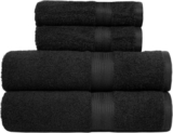 Juego de 4 Toallas de Baño Amazon Basics (100% Algodón)