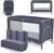 KikkaBoo SO Gifted cuna de viaje plegable 120×60 cm con bolsa de transporte