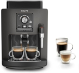 Krups Harmony EA508BE0 – cafetera superautomática con espumador de leche y doble taza