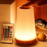 Lámpara táctil USB multicolor con control remoto – 13 colores y 5 niveles de brillo