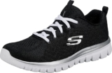 Skechers Deportivas Mujer 12615-BBK – Comodidad Total con Espuma Viscoelástica