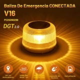 Luz de Emergencia V16 para Vehículo – DGT 3.0, IP54 Resistente al Agua, Geolocalización y Batería Incluida