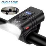 Luz Delantera LED para Bicicleta – Faro Recargable, 6 Modos de Iluminación, Súper Brillante, Impermeable