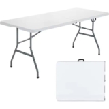 Mesa Plegable Nyana Home 180x74x74 cm – Resina Reforzada para Camping y Jardín