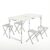 Mesa de camping plegable con 4 taburetes – altura regulable y diseño maletín
