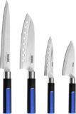Monix Solid+ Set de 4 Cuchillos Japoneses – Acero Inoxidable Profesional para Cocina