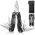 Multiherramienta con alicates plegable – 15 en 1 para camping, supervivencia y uso diario