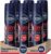 NIVEA MEN Dry Impact Spray – Pack 6×200 ml, Antitranspirante 72h para Hombre