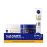 NIVEA Q10 Antiarrugas Power Pack Ahorro – Crema Día, Crema Noche y Contorno de Ojos