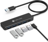 NOVOO Hub USB-C 4 Puertos USB 3.0 – Más conexiones sin líos