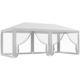 Outsunny carpa jardín 6x3m – cenador con mosquiteras para terraza